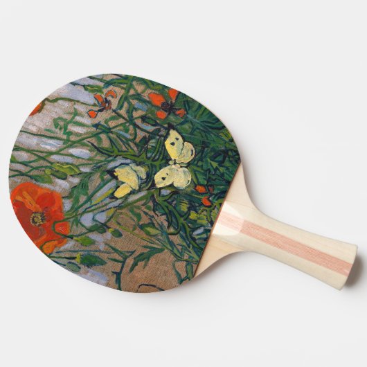 Vincent van Gogh - Schmetterlinge und Pfoten Tischtennis Schläger (Seitenansicht)