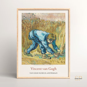 Vincent van Gogh Schnitter mit Sichel Kunstprint Poster