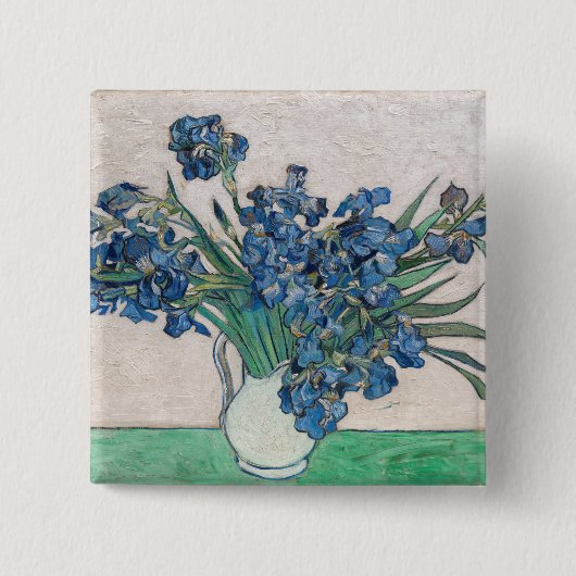 Vincent van Gogh - Schwertlilien Button (Vorderseite)