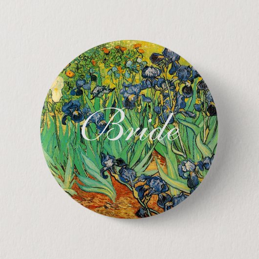 Vincent van Gogh,Schwertlilien Button (Vorderseite)