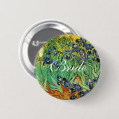Vincent van Gogh,Schwertlilien Button (Vorne & Hinten)