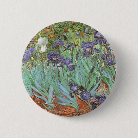 Vincent van Gogh - Schwertlilien Button (Vorderseite)