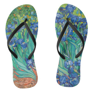 Vincent Van Gogh Schwertlilien Floral Vintage Kuns Badesandalen