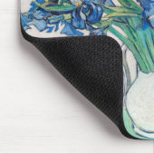Vincent Van Gogh. Schwertlilien. Floraler Impressi Mousepad (Ecke)