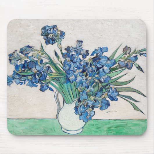 Vincent Van Gogh. Schwertlilien. Floraler Impressi Mousepad (Vorne)