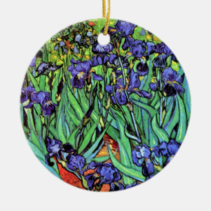 Vincent Van Gogh - Schwertlilien - Flower Lover Fi Keramik Ornament