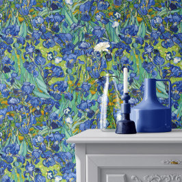Vincent Van Gogh Schwertlilien in Blau und Grün Tapete