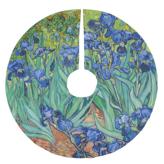 Vincent Van Gogh - Schwertlilien Polyester Weihnachtsbaumdecke (Vorderseite)