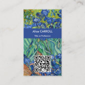 Vincent Van Gogh - Schwertlilien - QR Code Visitenkarte (Vorderseite)