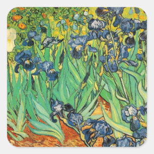 Vincent van Gogh,Schwertlilien Quadratischer Aufkleber