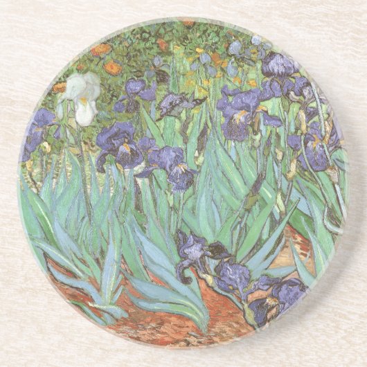 Vincent van Gogh - Schwertlilien Sandstein Untersetzer (Vorne)