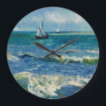 Vincent Van Gogh - Seascape at Saintes-Maries Große Wanduhr<br><div class="desc">Vincent Van Gogh - Seascape at Saintes-Maries</div>