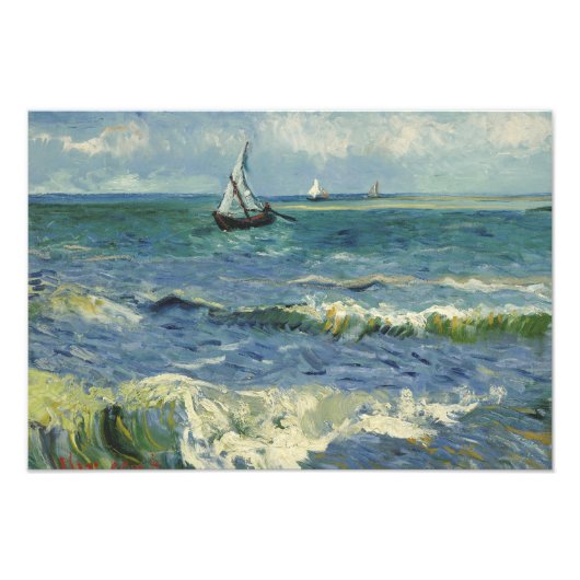 Vincent van Gogh - Seascape bei Les Saintes Fotodruck (Vorne)