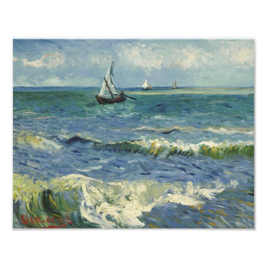 Vincent van Gogh - Seascape bei Les Saintes Fotodruck (Vorne)