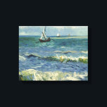 Vincent van Gogh - Seascape bei Les Saintes Leinwanddruck<br><div class="desc">Seascape bei Les Saintes-Maries-de-la-Mer von Vincent van Gogh, 1888. Vincent van Gogh war ein niederländischer postimpressionistischer Maler, der zu den bekanntesten und einflussreichsten Persönlichkeiten in der Geschichte der Western-Kunst gehört. In etwas mehr als einem Jahrzehnt hat er ungefähr 2100 Kunstwerke erschaffen, darunter etwa 860 Ölgemälde, die meisten davon in den...</div>