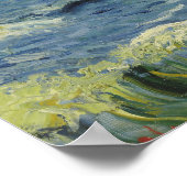 Vincent van Gogh - Seascape bei Les Saintes Poster (Ecke)