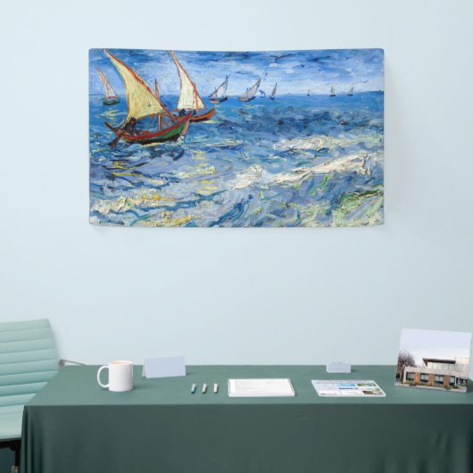 Vincent van Gogh - Seascape bei Saintes-Maries Banner (Messeveranstaltung)
