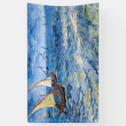 Vincent van Gogh - Seascape bei Saintes-Maries Banner (Vertikal)