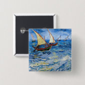 Vincent van Gogh - Seascape bei Saintes-Maries Button (Vorne & Hinten)