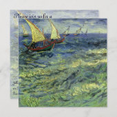 Vincent van Gogh - Seascape bei Saintes Maries Einladung (Vorne/Hinten)