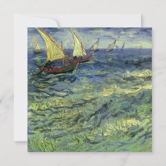 Vincent van Gogh - Seascape bei Saintes Maries Einladung (Vorderseite)