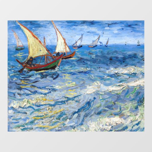 Vincent van Gogh - Seascape bei Saintes-Maries Fensteraufkleber (Blatt)