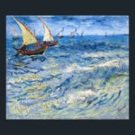 Vincent van Gogh - Seascape bei Saintes-Maries Fotodruck<br><div class="desc">Seascape at Saintes-Maries - Vincent van Gogh,  Oil on Leinwand,  1888</div>