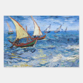 Vincent van Gogh - Seascape bei Saintes-Maries Geschenkpapier Set