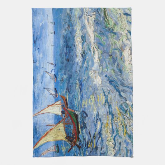 Vincent van Gogh - Seascape bei Saintes-Maries Geschirrtuch (Vertikal)