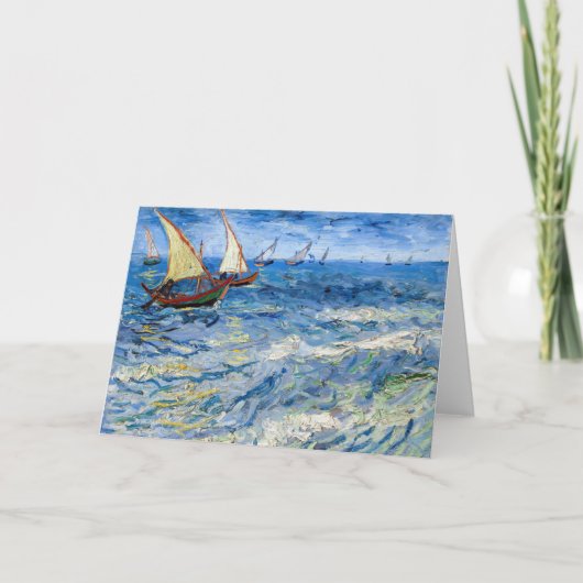 Vincent van Gogh - Seascape bei Saintes-Maries Karte (Vorderseite)