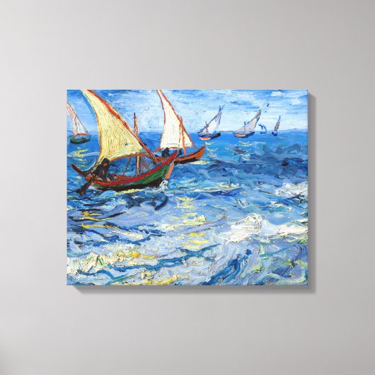 Vincent van Gogh - Seascape bei Saintes-Maries Leinwanddruck (Vorderseite)