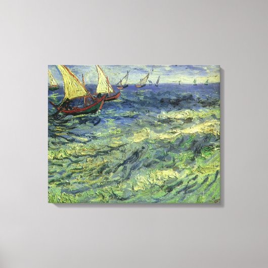 Vincent van Gogh - Seascape bei Saintes Maries Leinwanddruck (Vorderseite)