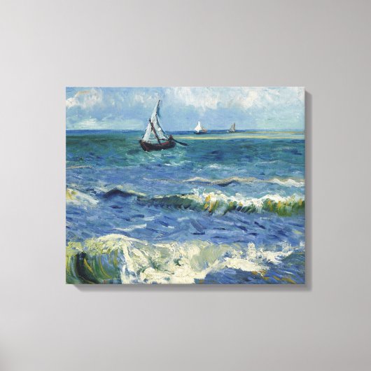 Vincent Van Gogh - Seascape bei Saintes-Maries Leinwanddruck (Vorderseite)