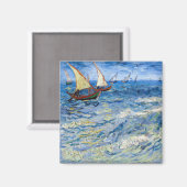 Vincent van Gogh - Seascape bei Saintes-Maries Magnet (Vorderseite/Rückseite)