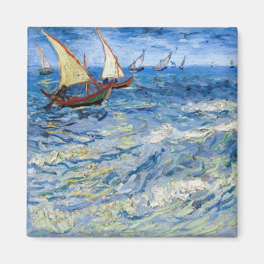 Vincent van Gogh - Seascape bei Saintes-Maries Magnet (Vorne)