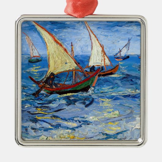 Vincent van Gogh - Seascape bei Saintes-Maries Ornament Aus Metall (Vorne)