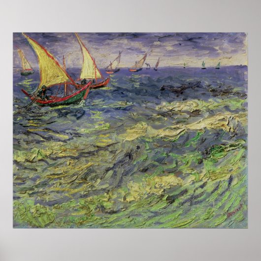 Vincent van Gogh | Seascape bei Saintes-Maries Poster (Vorne)