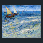 Vincent van Gogh - Seascape bei Saintes-Maries Poster<br><div class="desc">Seascape at Saintes-Maries - Vincent van Gogh,  Oil on Leinwand,  1888</div>