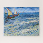 Vincent van Gogh - Seascape bei Saintes-Maries Puzzle<br><div class="desc">Seascape at Saintes-Maries - Vincent van Gogh,  Oil on Leinwand,  1888</div>