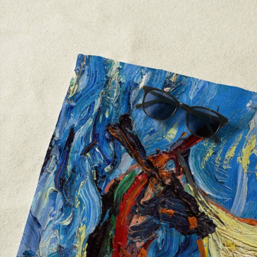 Vincent van Gogh - Seascape bei Saintes-Maries Strandtuch (Beispiel)