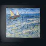 Vincent van Gogh - Seascape bei Saintes-Maries Wandteppich<br><div class="desc">Seascape at Saintes-Maries - Vincent van Gogh,  Oil on Leinwand,  1888</div>