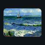 Vincent van Gogh - Seascape, Fine Art Malerei Magnet<br><div class="desc">Seascape,  Kunstmalerei von Vincent van Gogh</div>
