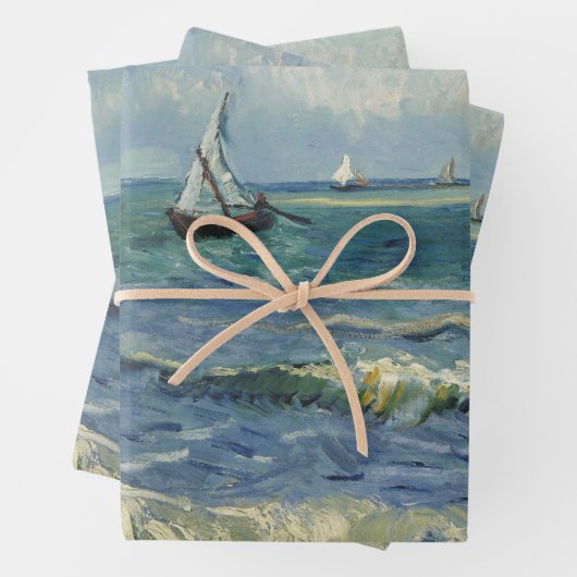 Vincent van Gogh - Seascape in der Nähe von Sainte Geschenkpapier Set (Beispiel)