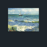 Vincent van Gogh - Seascape in der Nähe von Sainte Leinwanddruck<br><div class="desc">Seascape in der Nähe von Les Saintes-Maries-de-la-Mer (1888) von Vincent van Gogh ist ein Vintager Post-Impressionismen maritimer Malerei. Eine Meereslandschaft mit Segelbooten am Meer mit sanften Wellen in Strandnähe. Über den Künstler: Vincent Willem van Gogh (1853-1890) war ein postimpressionistischer Maler, dessen Werk besonders für seine raue Schönheit, emotionale Ehrlichkeit und...</div>