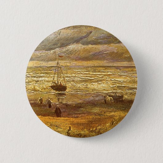 Vincent van Gogh - See in Scheveningen Button (Vorderseite)