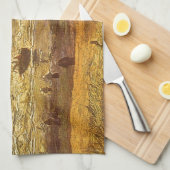 Vincent van Gogh - See in Scheveningen Geschirrtuch (Viertel Falte)