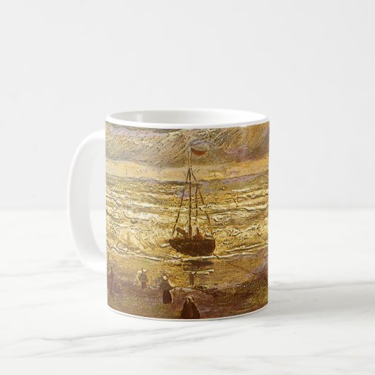 Vincent van Gogh - See in Scheveningen Kaffeetasse (Vorderseite Links)