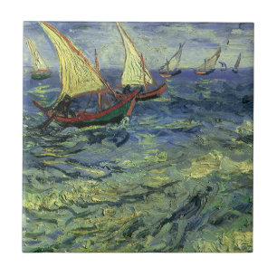 Vincent van Gogh - Seestück bei Saintes Maries Fliese