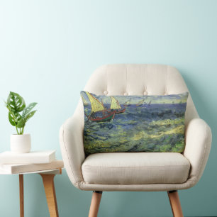 Vincent van Gogh - Seestück bei Saintes Maries Lendenkissen