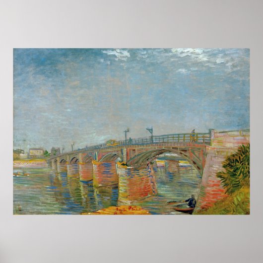 Vincent van Gogh - Seine Bridge bei Asnieres Poster (Vorne)